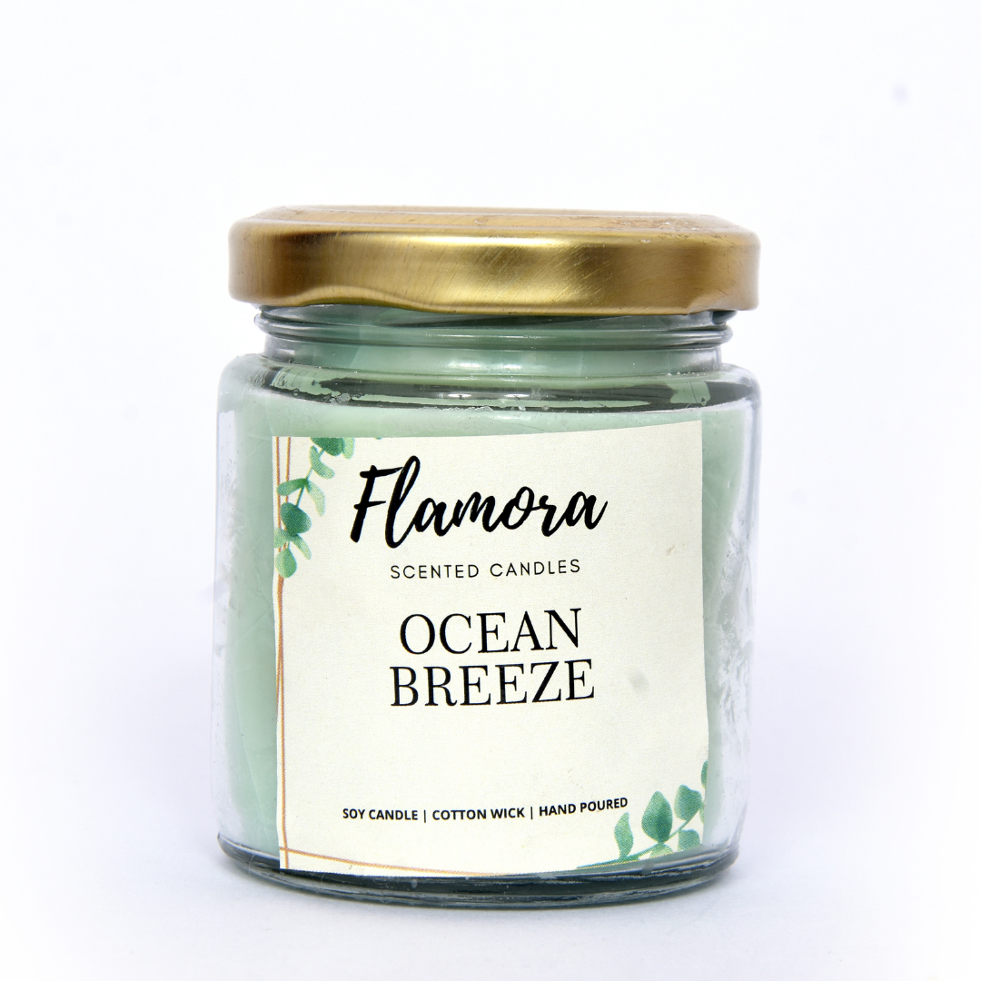Ocean Breeze Scented Jar Candle