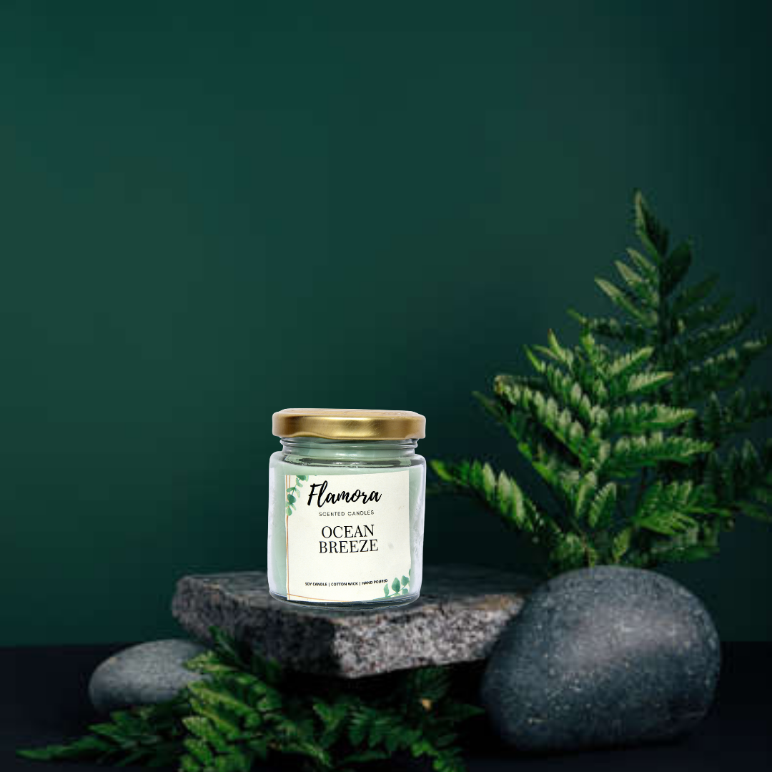 Ocean Breeze Scented Jar Candle