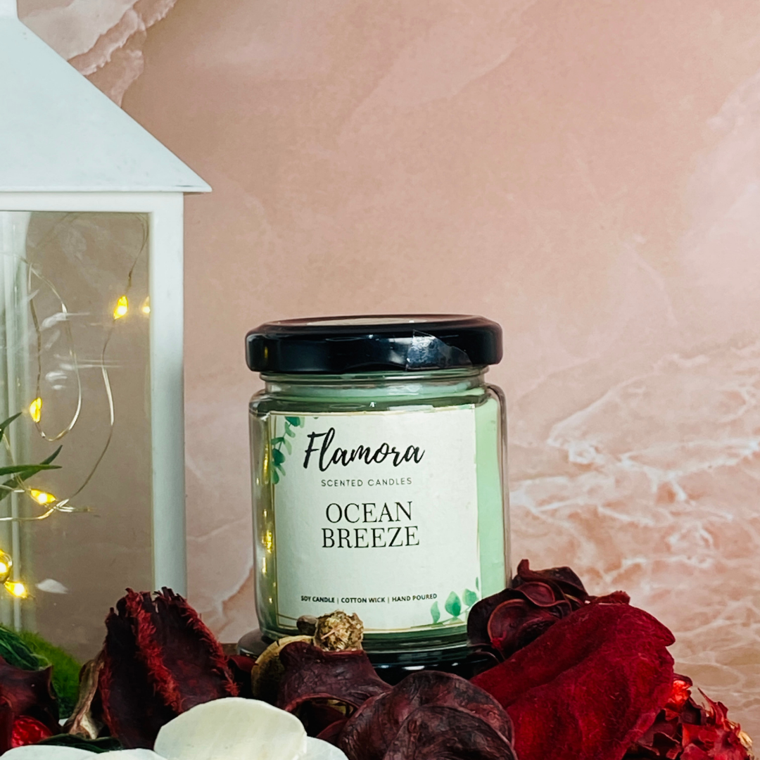 Ocean Breeze Scented Jar Candle