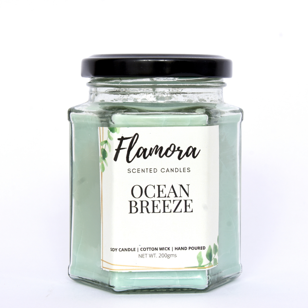 Ocean Breeze Scented Jar Candle
