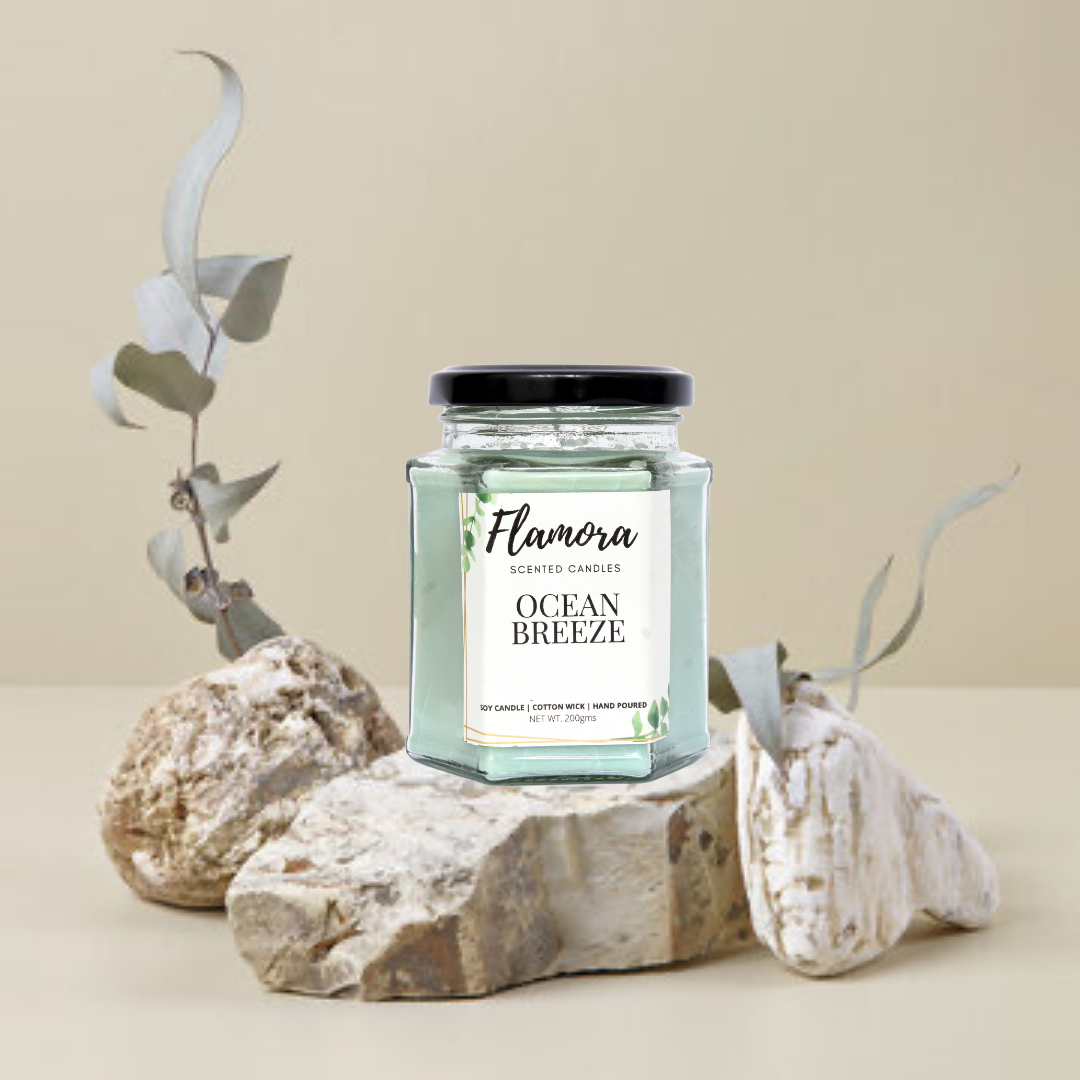 Ocean Breeze Scented Jar Candle