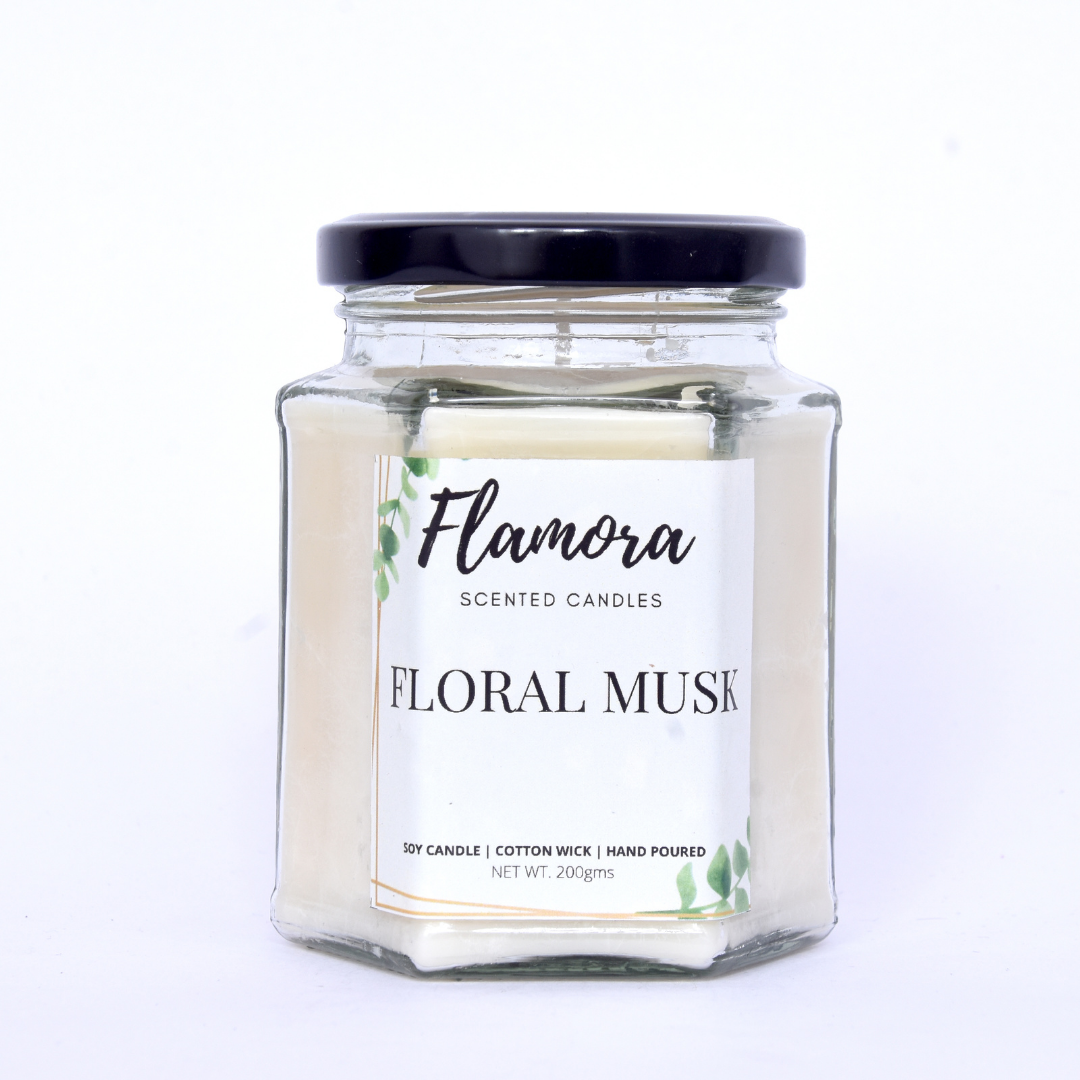 Floral Musk Scented Jar Candle
