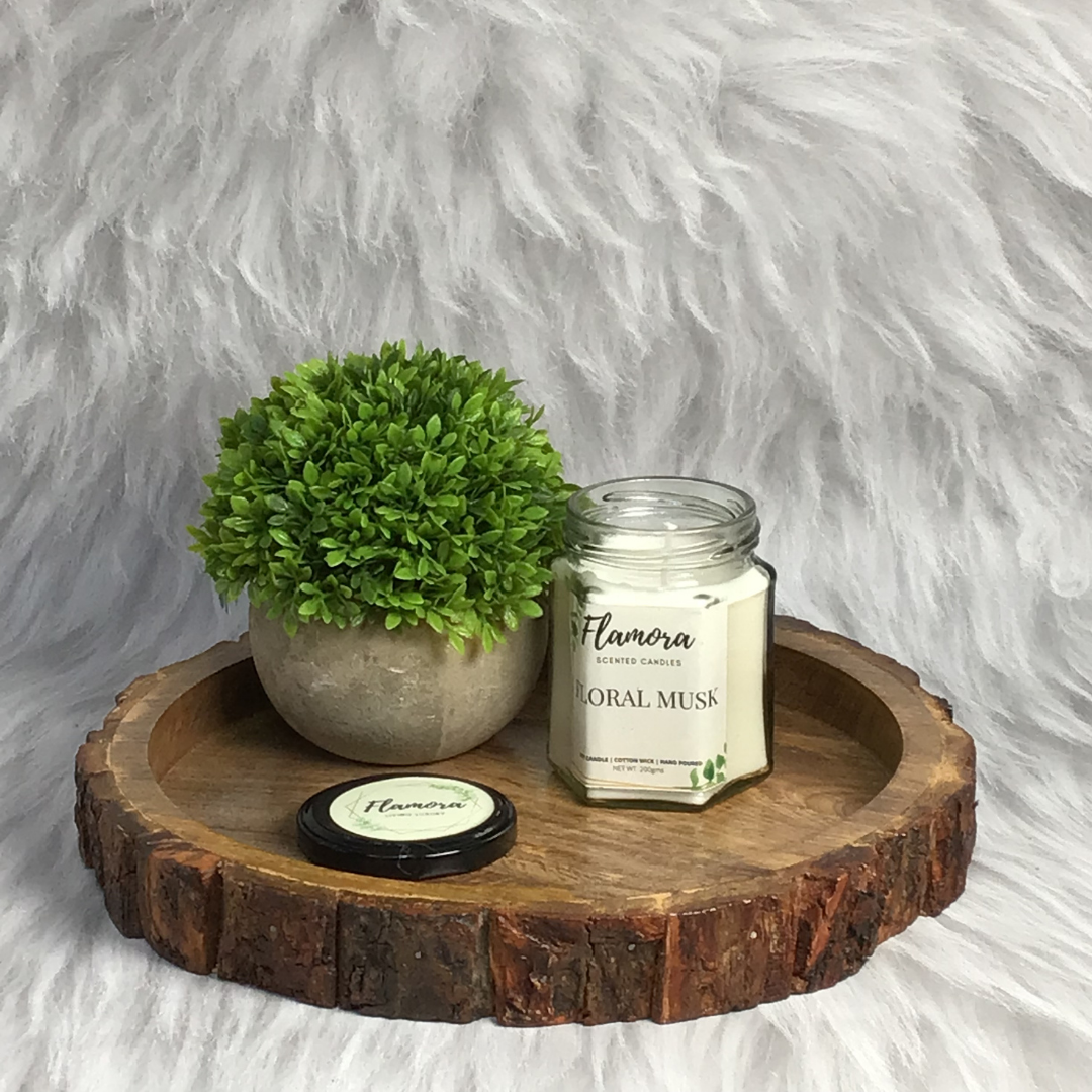 Floral Musk Scented Jar Candle