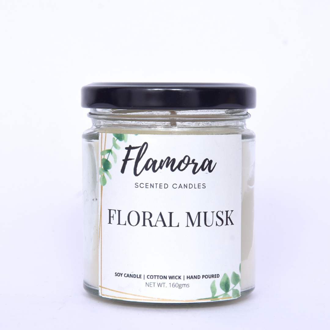 Floral Musk Scented Jar Candle