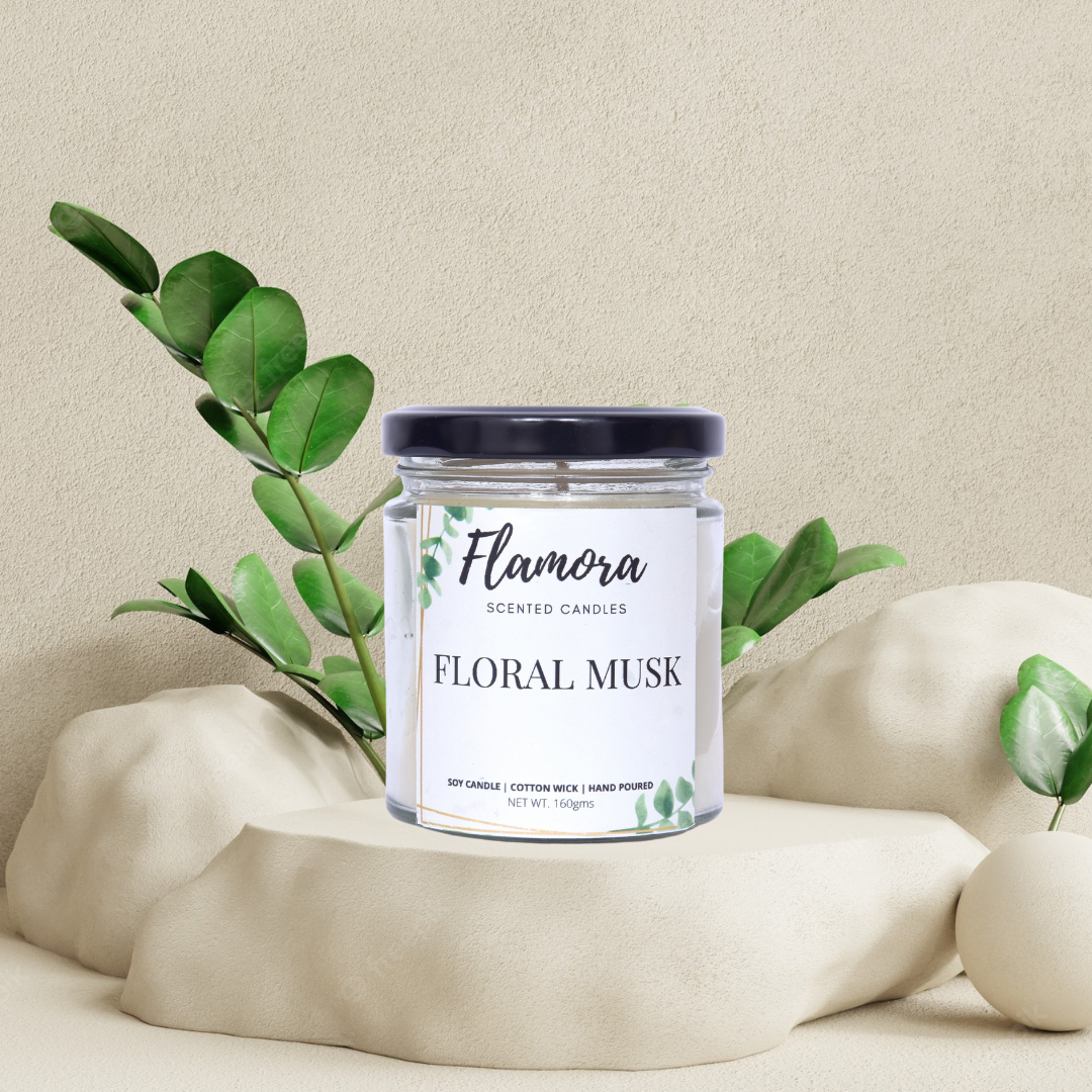 Floral Musk Scented Jar Candle