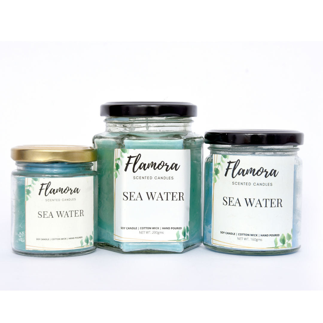 Sea Water Scented Jar Candle