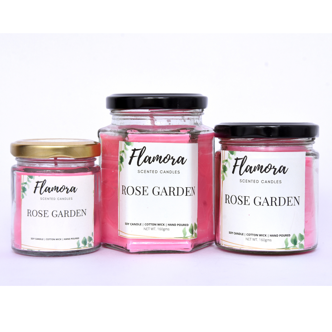 Rose Garden Scented Jar Candle
