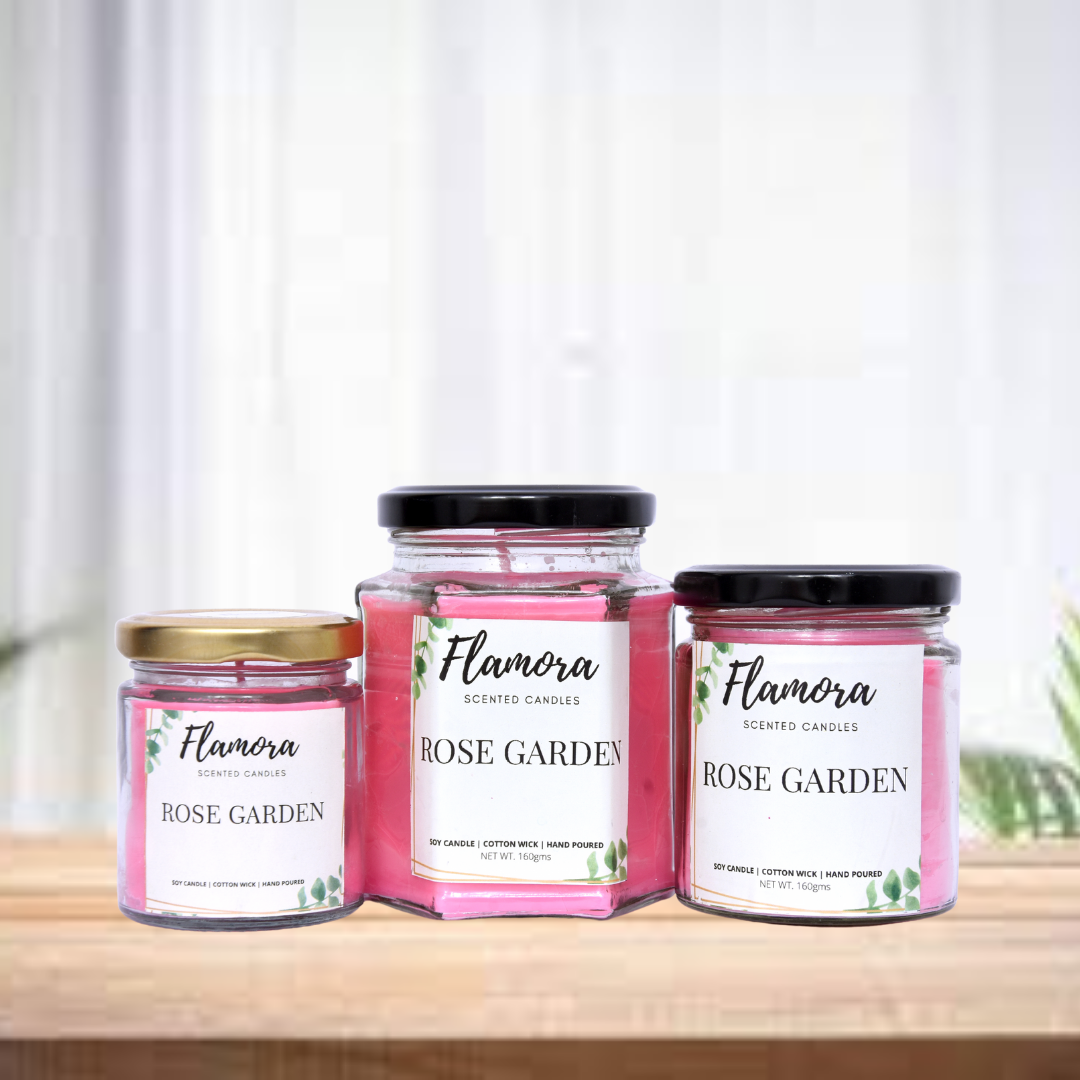 Rose Garden Scented Jar Candle