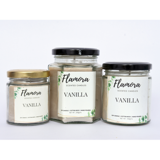Vanilla Scented Jar Candle