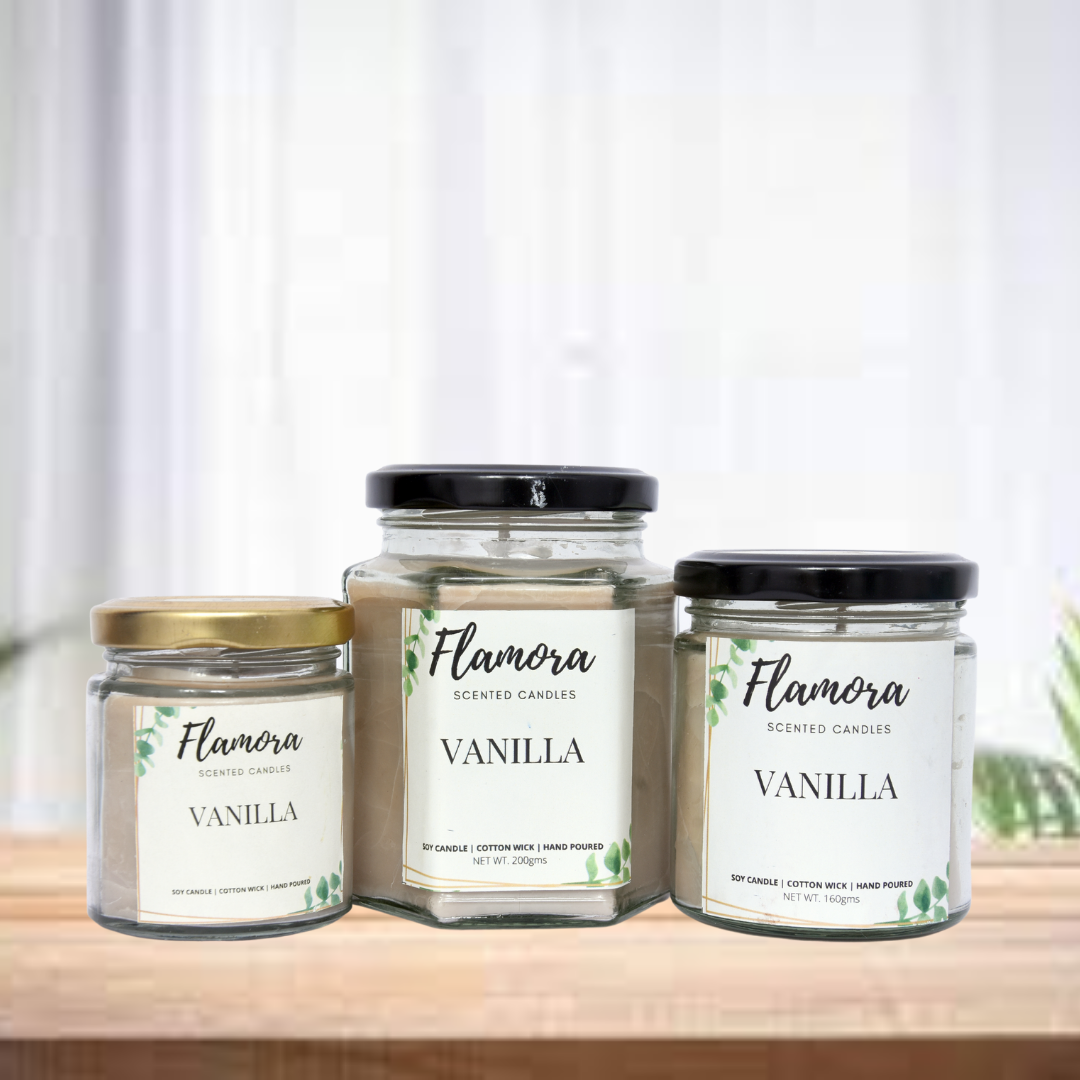 Vanilla Scented Jar Candle