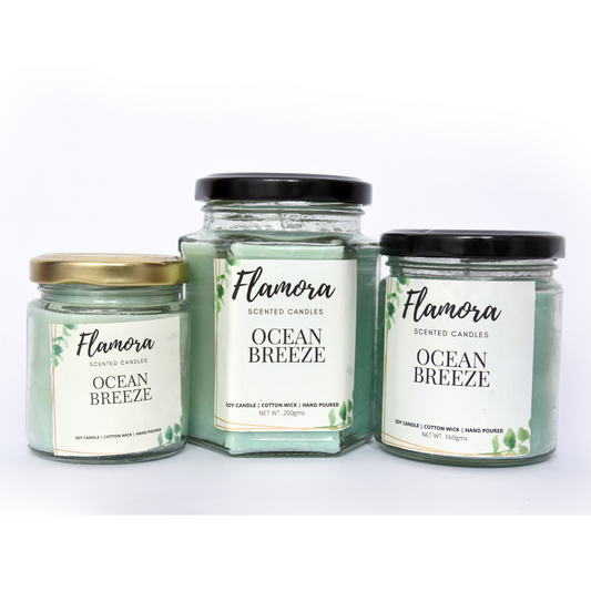 Ocean Breeze Scented Jar Candle