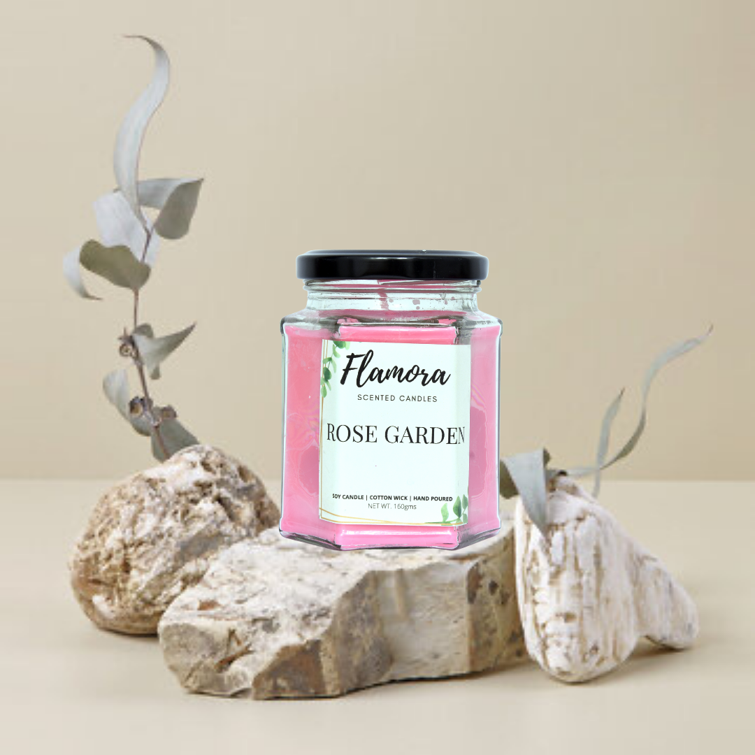 Rose Garden Scented Jar Candle