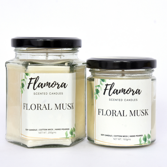 Floral Musk Scented Jar Candle