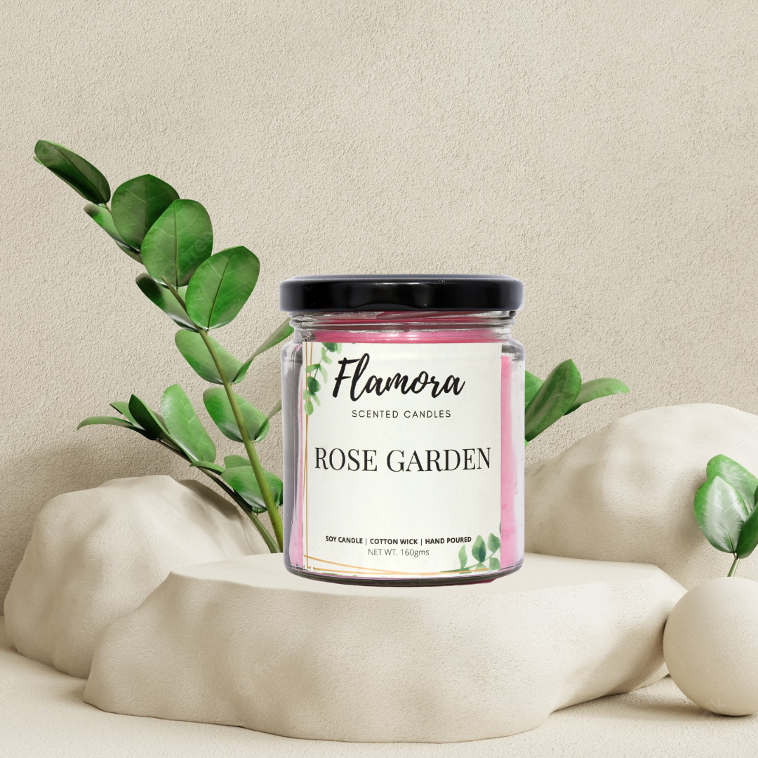 Rose Garden Scented Jar Candle