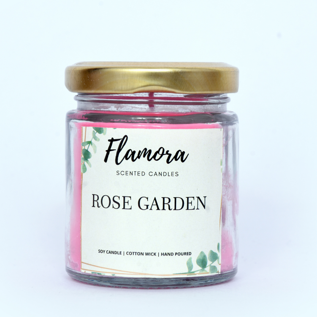 Rose Garden Scented Jar Candle