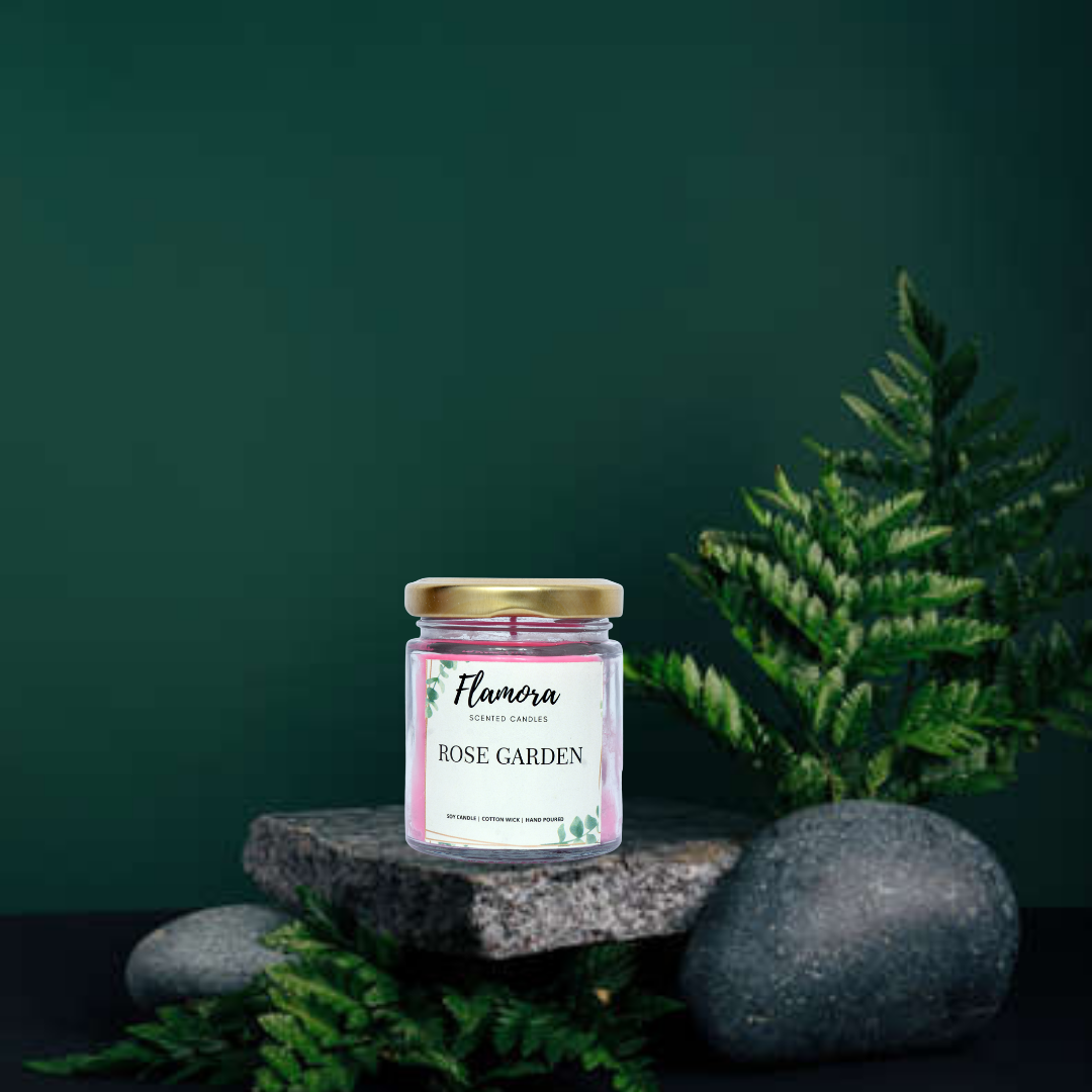 Rose Garden Scented Jar Candle