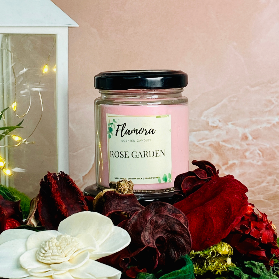 Rose Garden Scented Jar Candle
